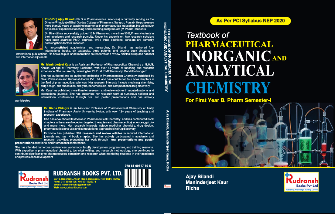 Textbook Of Pharmaceutical Inorganic and Analytical Chemistry